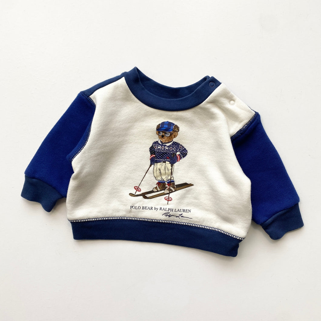 Polo Bear Ralph Lauren sweatshirt (Age 3m)