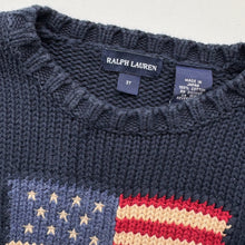 Load image into Gallery viewer, 90s Ralph Lauren flag jumber (Age 3)
