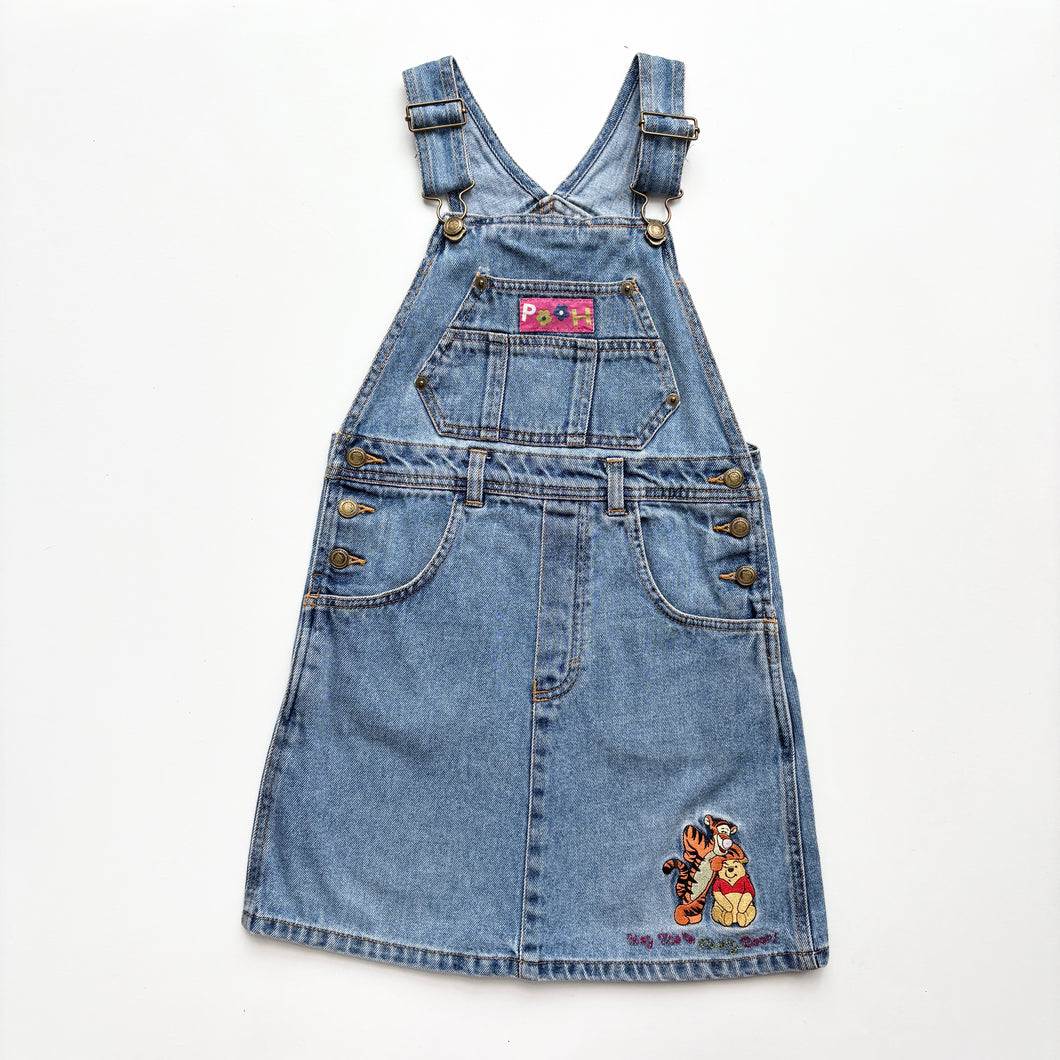 90s Winnie the Pooh dungaree dress (Age 10)
