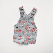 Load image into Gallery viewer, OshKosh Peach dungaree shortalls (Age 9m)
