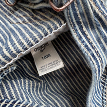 Load image into Gallery viewer, OshKosh Hickory Stripe dungarees (Age 18m)
