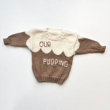 Load image into Gallery viewer, Christmas Pudding hand knitted jumper (Age 6/12m)
