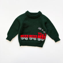 Load image into Gallery viewer, Train Hand Knitted jumper (Age 6/9m)
