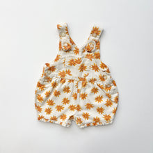 Load image into Gallery viewer, 90s Adams Sunflower dungaree shortalls (Age 3m)
