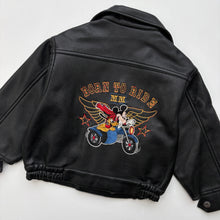 Load image into Gallery viewer, 90s Disney Mickey Mouse leather jacket Age (1/2)
