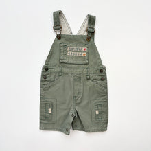 Load image into Gallery viewer, 90s Adams Safari dungaree shortalls (Age 12/18m)
