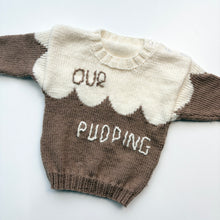 Load image into Gallery viewer, Christmas Pudding hand knitted jumper (Age 6/12m)
