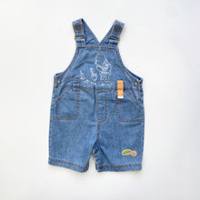Load image into Gallery viewer, Winnie the Pooh dungaree shortalls Age (3/6m)
