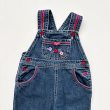 Load image into Gallery viewer, 90s Floral Denim dungarees (Age 6m)
