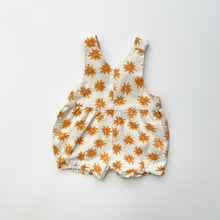 Load image into Gallery viewer, 90s Adams Sunflower dungaree shortalls (Age 3m)
