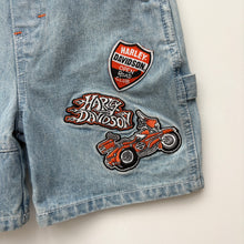 Load image into Gallery viewer, Harley Davidson dungaree shortalls (Age 3)
