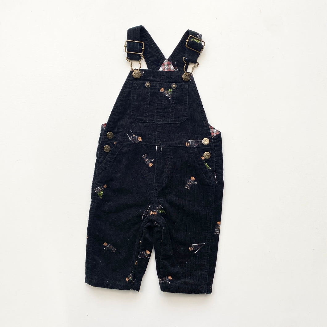 Ralph Lauren Polo Bear Christmas dungarees (Age 6m)