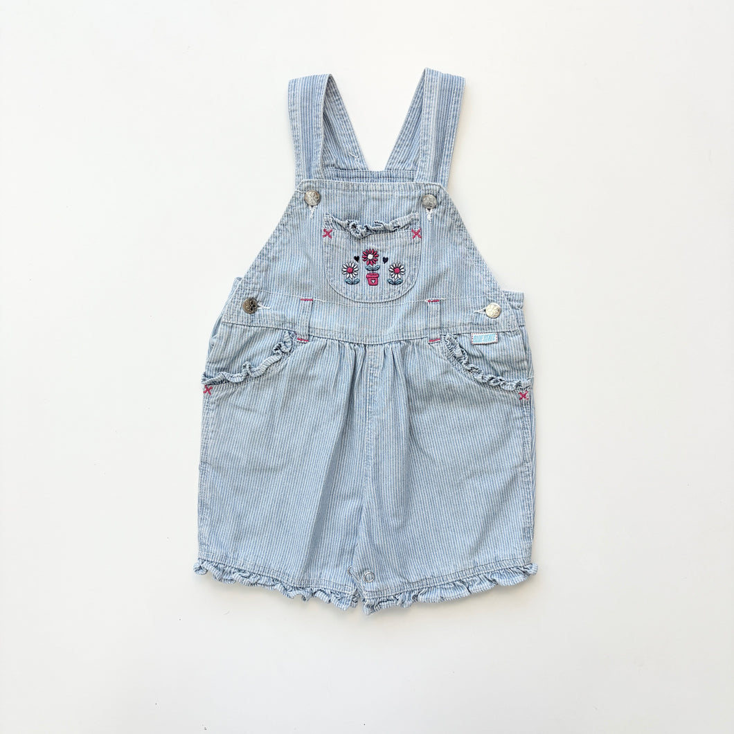 90s Ladybird dungaree shortalls (Age 6/12m)