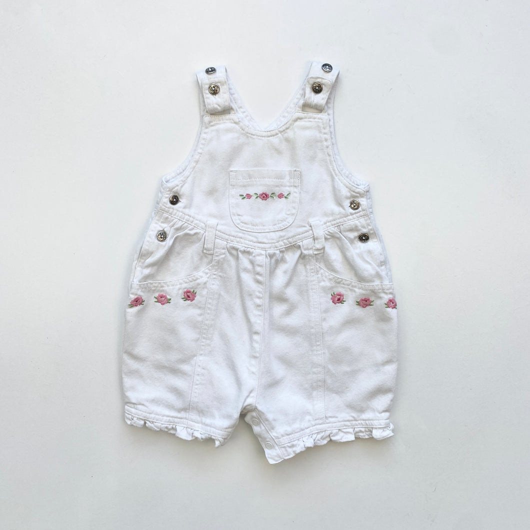 90s BHS dungaree shortalls (Age 9/12m)