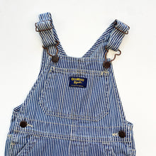 Load image into Gallery viewer, Oshkosh hickory dungaree shortalls (Age 18m
