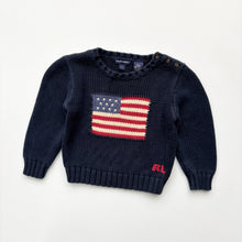 Load image into Gallery viewer, 90s Ralph Lauren flag jumber (Age 3)
