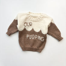 Load image into Gallery viewer, Christmas Pudding hand knitted jumper (Age 6/12m)
