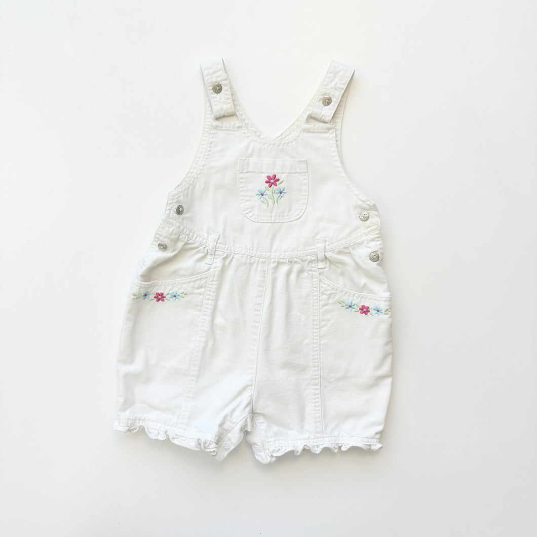 90s dungaree shortalls (Age 12/18m)