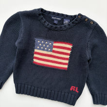 Load image into Gallery viewer, 90s Ralph Lauren flag jumber (Age 3)
