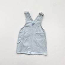 Load image into Gallery viewer, 90s OshKosh hickory dungaree dress (Age 1)
