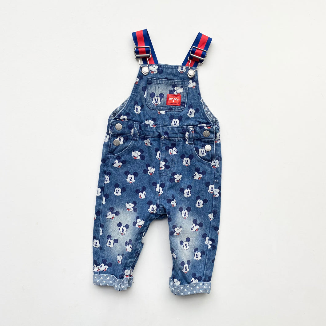 Disney Mickey Mouse dungarees (Age 6/9M)