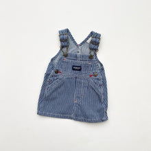 Load image into Gallery viewer, 90s OshKosh hickory dungaree dress (Age 3m)
