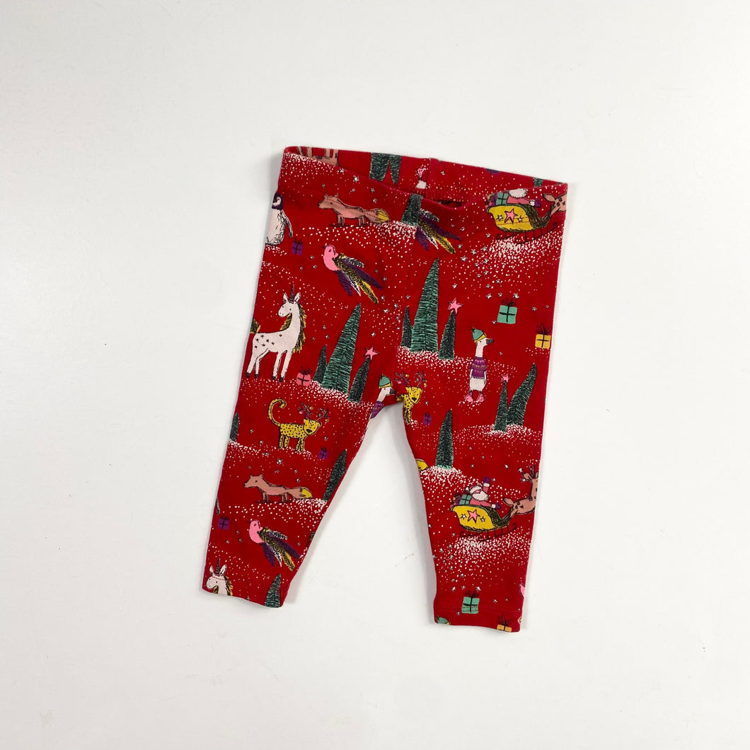 Baby Christmas leggings (Age 3/6m)