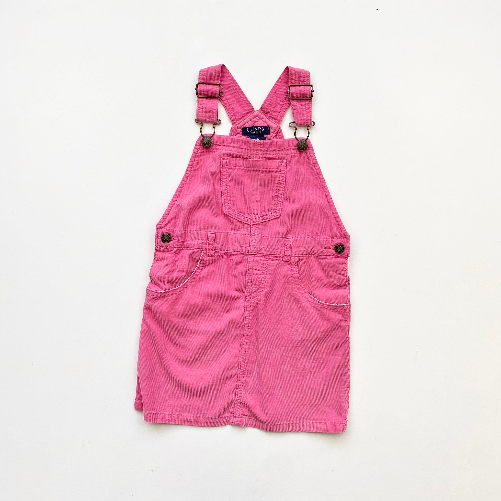 Chaps dungaree dress (Age 5)