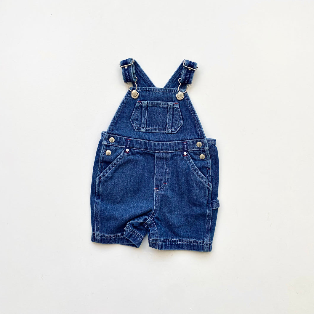 Vintage dungaree shortalls (Age 3/6m)