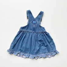 Load image into Gallery viewer, 90s Ladybird denim dungaree dress (Age 18/24m)
