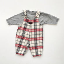 Load image into Gallery viewer, Tartan dungarees (Age 3/6m)
