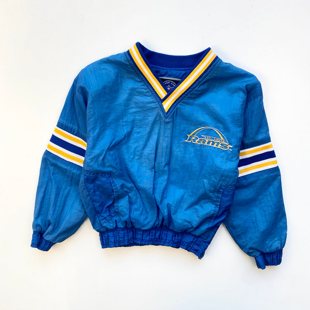 90s St.Louis Rams nylon sweatshirt (Age 5/6)