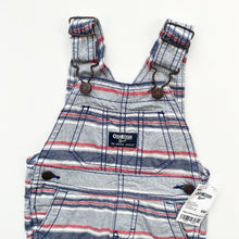 Load image into Gallery viewer, OshKosh striped dungaree shortalls (Age 6m)
