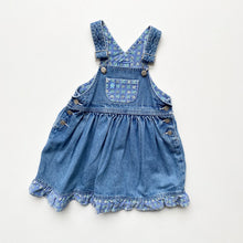 Load image into Gallery viewer, 90s Ladybird denim dungaree dress (Age 18/24m)
