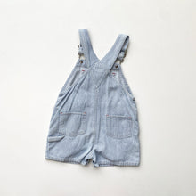 Load image into Gallery viewer, Old Navy hickory stripe dungaree shortalls (Age 18/24m)
