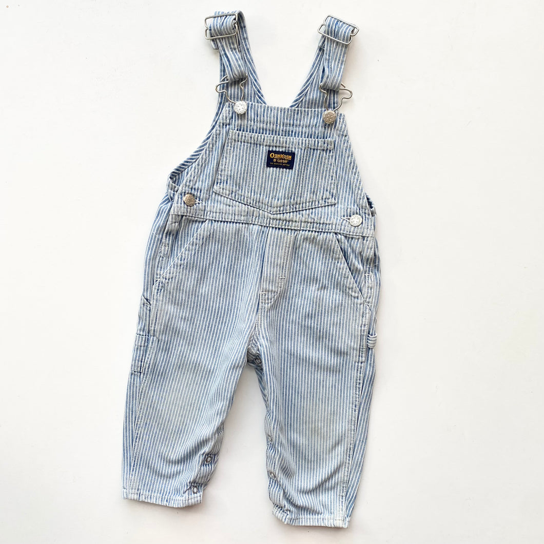 OshKosh hickory stripe dungarees (Age 2)