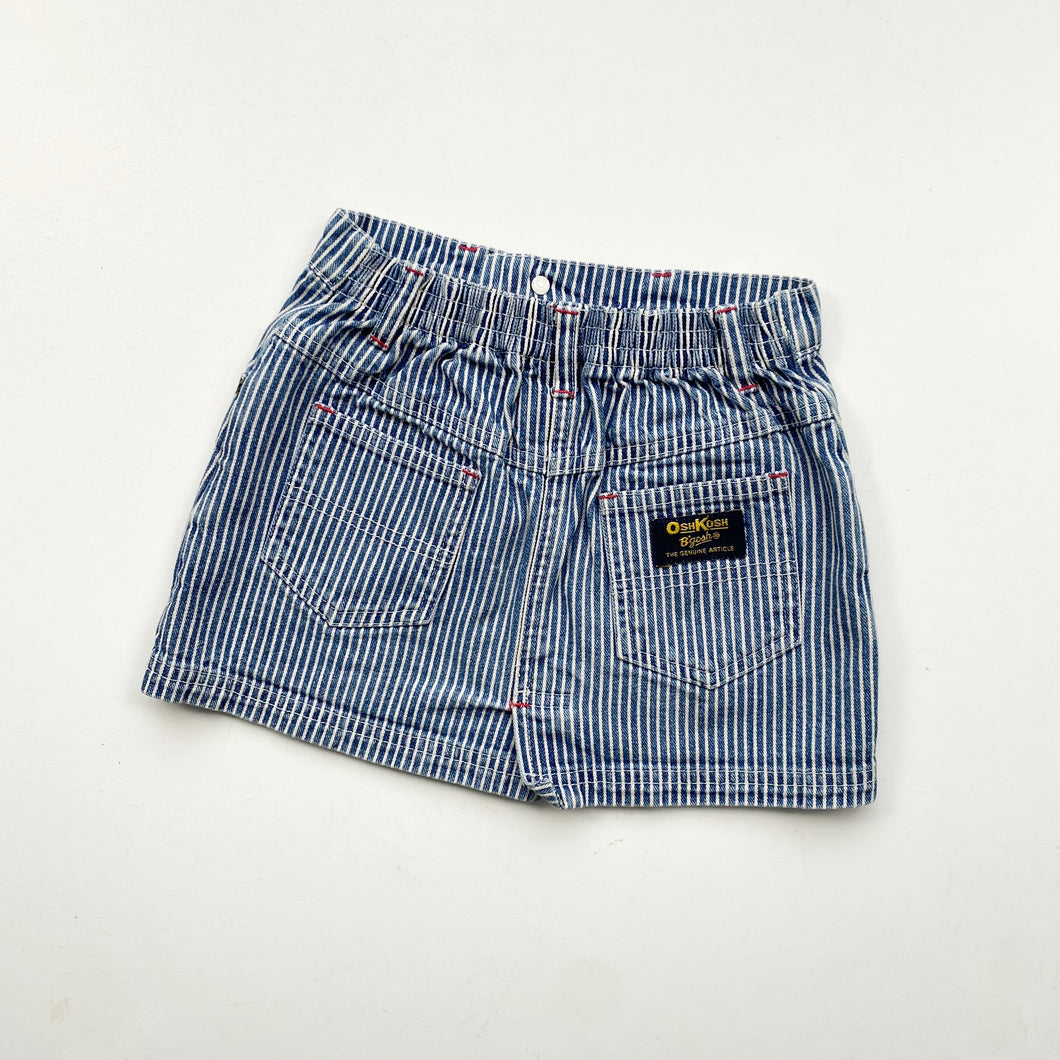 90s OshKosh hickory stripe skirt (Age 2)