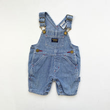 Load image into Gallery viewer, 90s OshKosh hickory dungarees (Age 3m)
