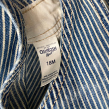 Load image into Gallery viewer, OshKosh hickory stripe dungarees (Age 18m)
