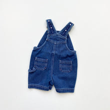 Load image into Gallery viewer, Vintage dungaree shortalls (Age 3/6m)
