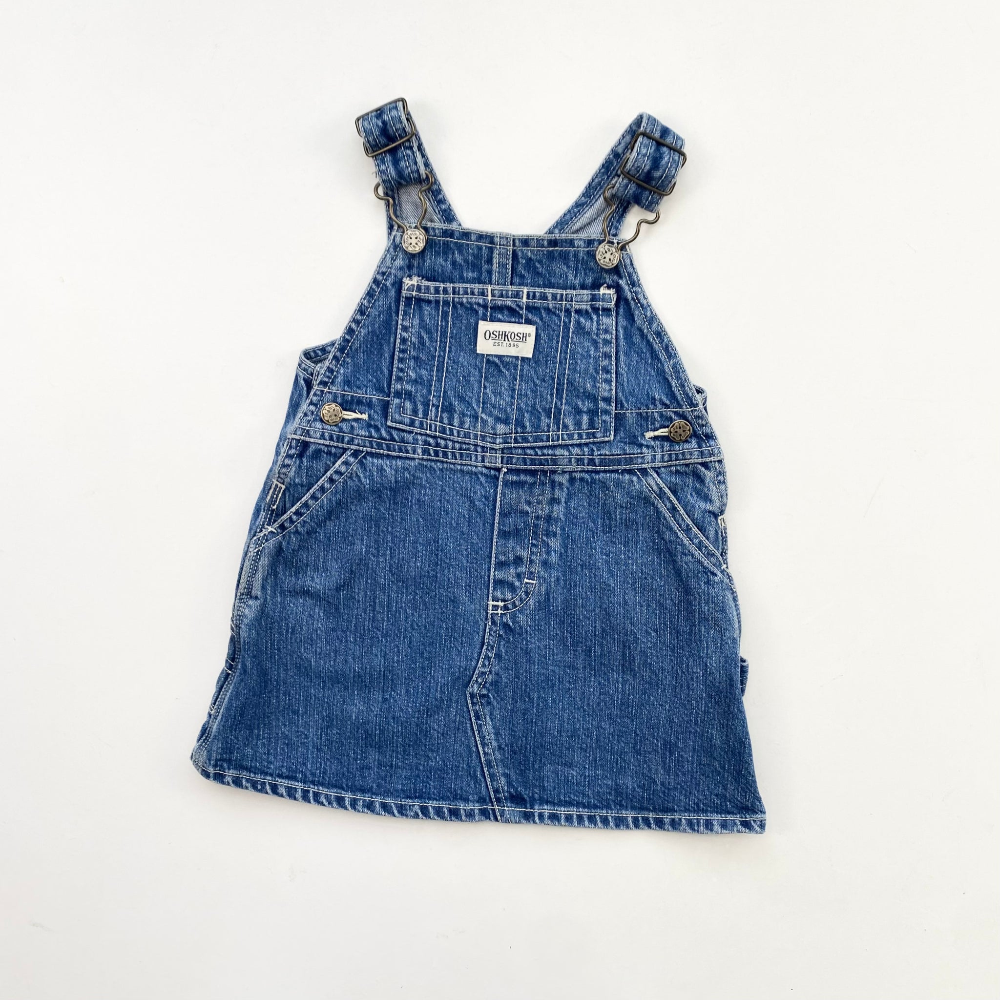 90s OshKosh dungaree dress (Age 18m)  Little Red Cactus