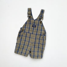 Load image into Gallery viewer, OshKosh check dungaree shortalls (Age 1)
