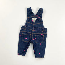 Load image into Gallery viewer, OshKosh heart dungarees (Age 3m)
