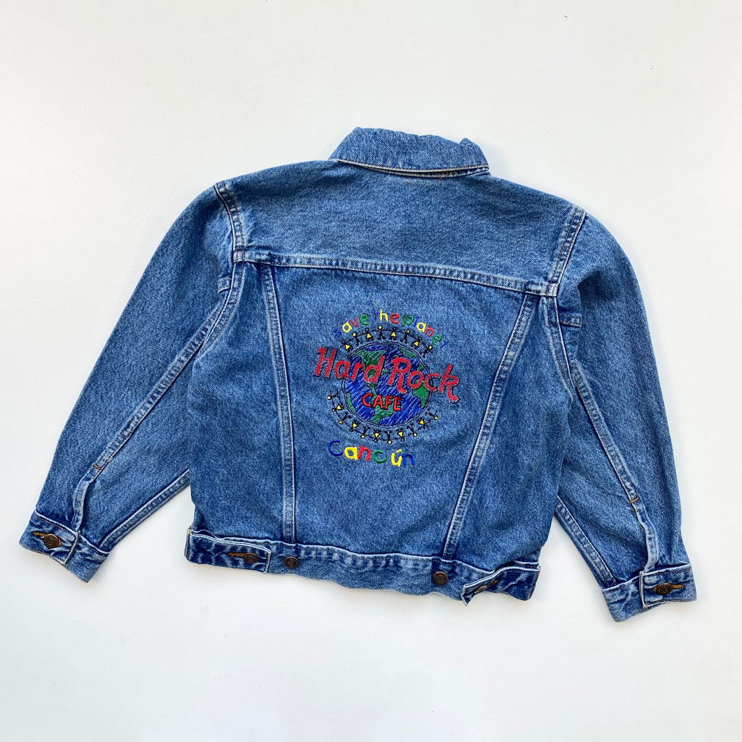 90s Hard Rock Cafe denim jacket (Age 6/7)