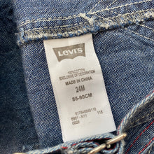 Load image into Gallery viewer, Levi’s dungaree shortalls (Age 2)
