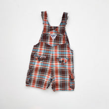 Load image into Gallery viewer, OshKosh check dungaree shortalls (Age 18m)
