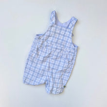 Load image into Gallery viewer, Vintage check dungaree shortalls (Age 3m)
