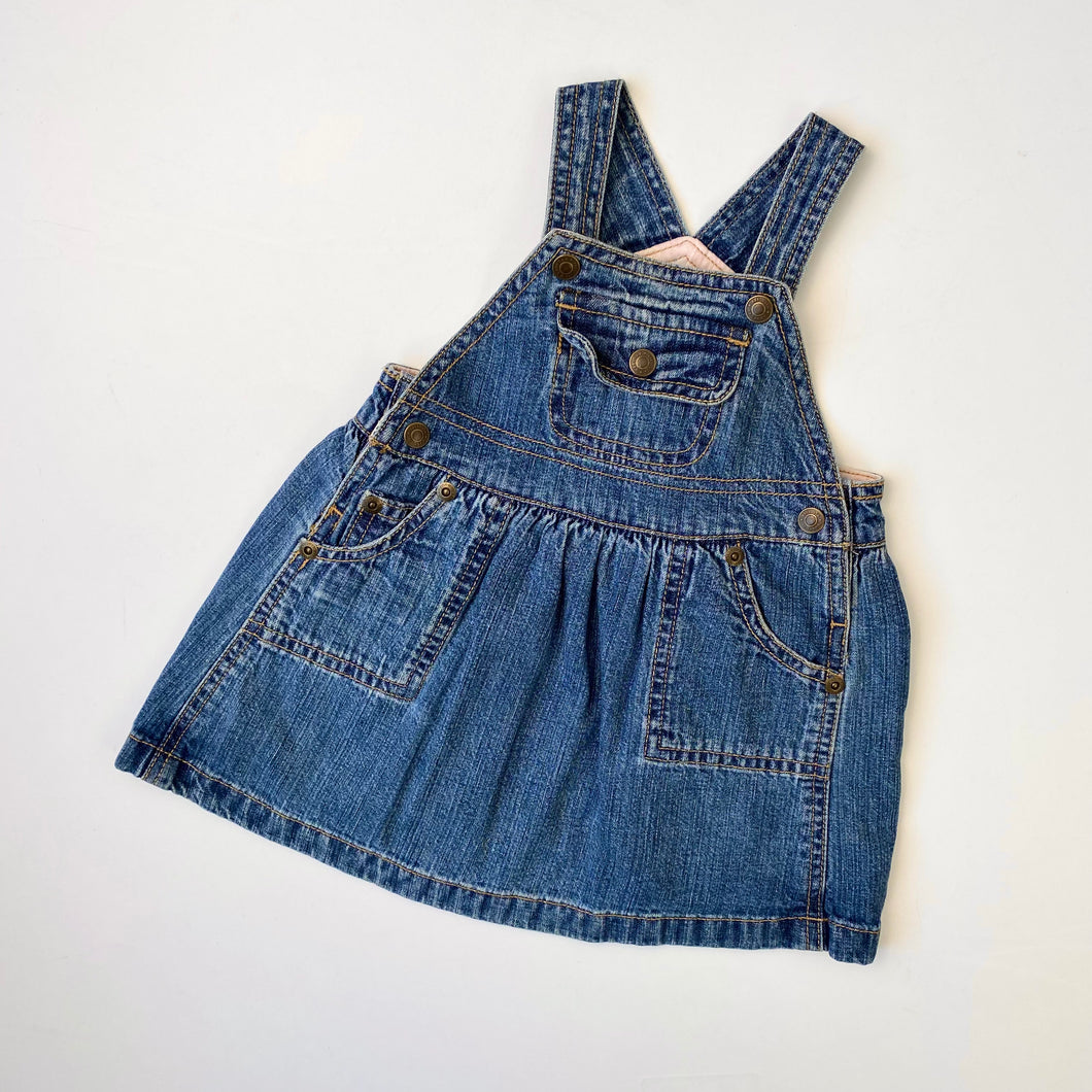 90s Baby Gap dungaree dress (Age 3/6m)
